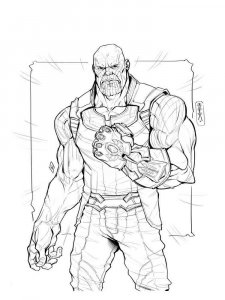 Thanos coloring page 18 - Free printable