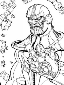 Thanos coloring page 4 - Free printable