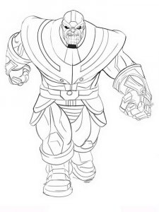 Thanos coloring page 7 - Free printable