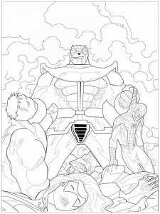 Thanos coloring page 9 - Free printable