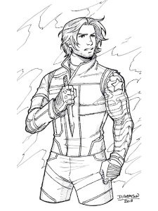 The Winter Soldier coloring page 13 - Free printable