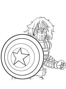 The Winter Soldier coloring page 14 - Free printable