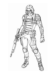 The Winter Soldier coloring page 15 - Free printable