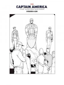 The Winter Soldier coloring page 3 - Free printable