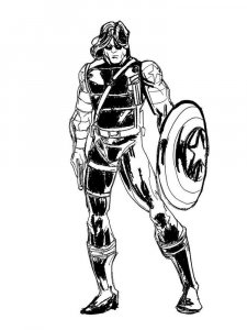 The Winter Soldier coloring page 5 - Free printable