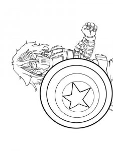 The Winter Soldier coloring page 6 - Free printable