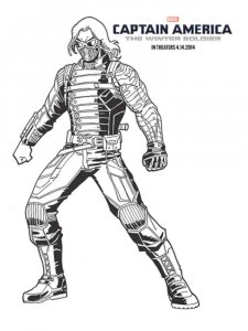 The Winter Soldier coloring page 7 - Free printable