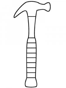 Hammer coloring page