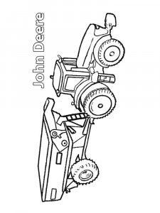 Tractor and Trailer coloring page 4 - Free printable