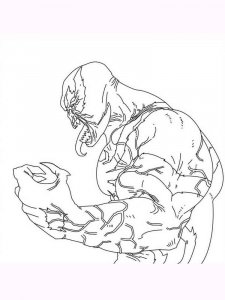 Venom coloring page 8 - Free printable