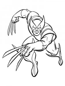 Wolverine coloring page 23 - Free printable