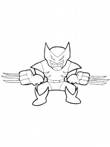 Wolverine coloring page 26 - Free printable