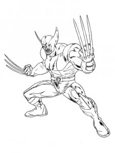 Wolverine coloring page 30 - Free printable