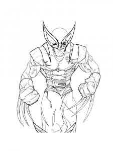 Wolverine coloring page 21 - Free printable