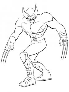 Wolverine coloring page 8 - Free printable