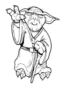 Yoda coloring page 10 - Free printable