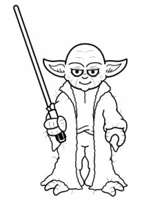 Yoda coloring page 23 - Free printable