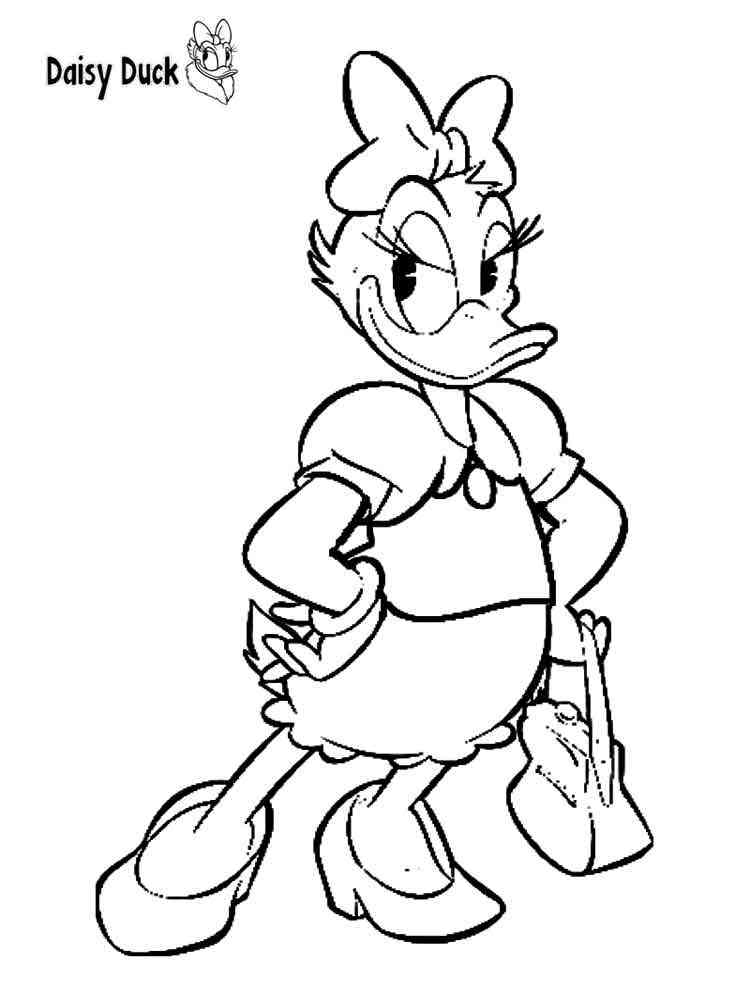 Donald and Daisy Duck coloring pages Download and print