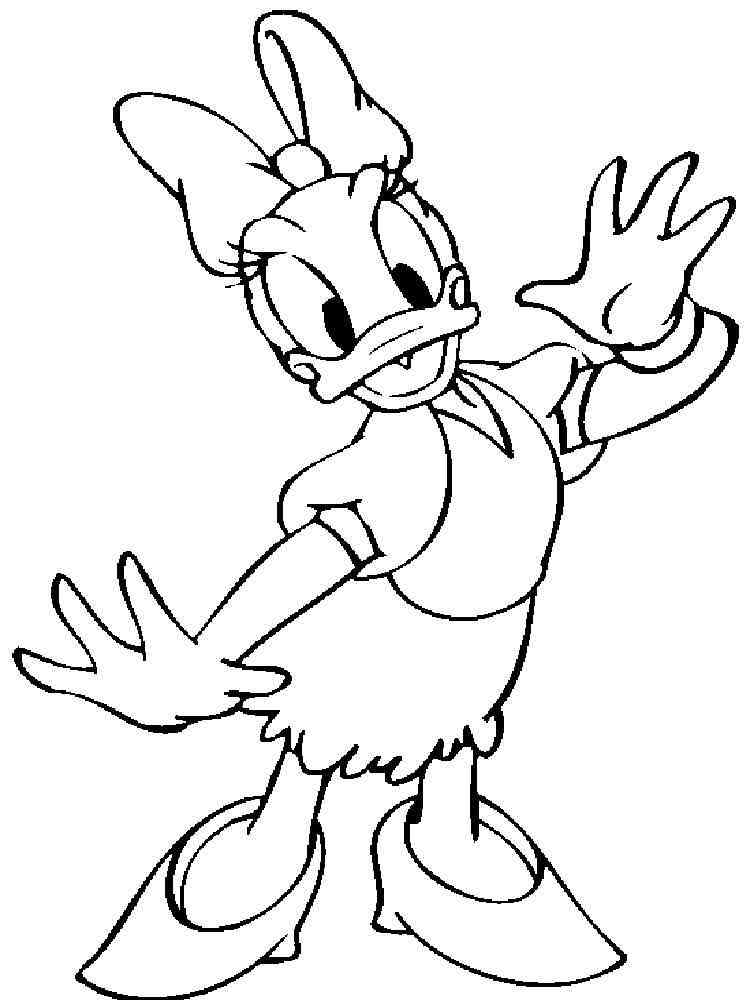 Donald and Daisy Duck coloring pages Download and print