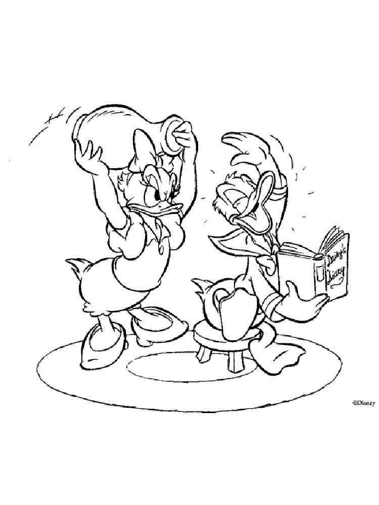 daisy and donald coloring pages - photo #8