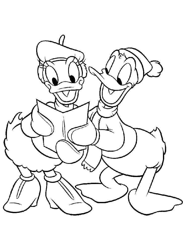 daisy and donald coloring pages - photo #15