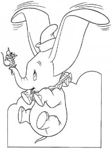 Dumbo coloring page 13 - Free printable