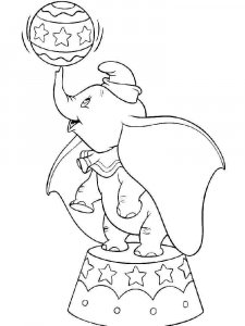 Dumbo coloring page 17 - Free printable