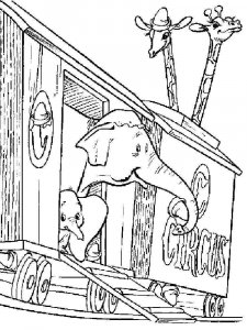 Dumbo coloring page 4 - Free printable