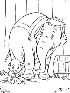 Dumbo coloring page 6 - Free printable