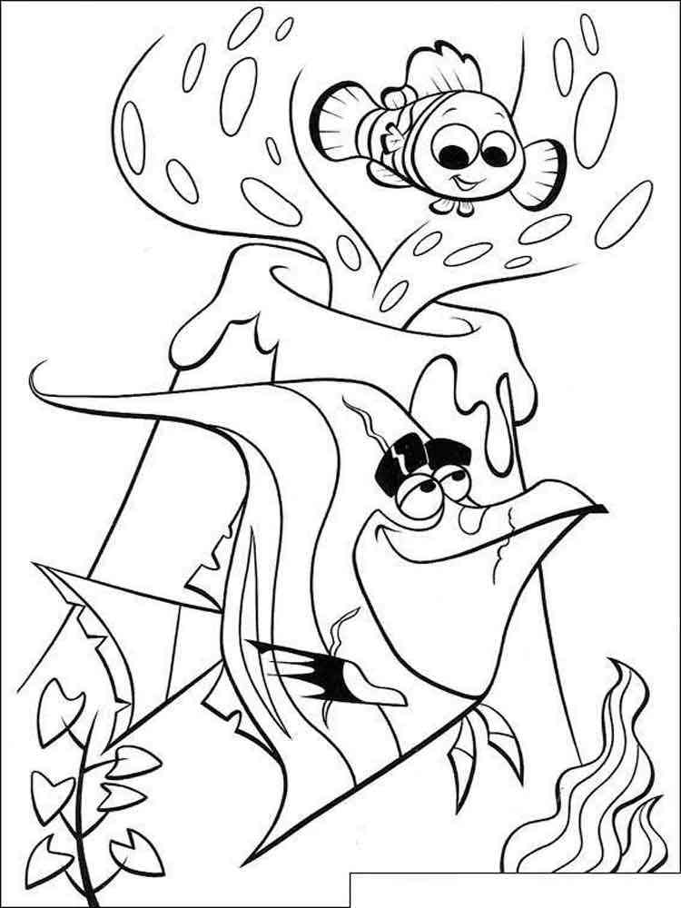 Finding Nemo coloring pages. Download and print Finding Nemo coloring pages