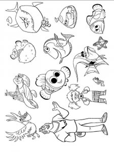 Finding Nemo coloring page 2 - Free printable