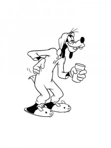 Goofy coloring page 45 - Free printable