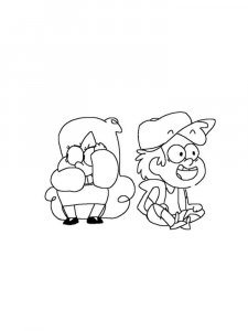 Gravity Falls coloring page 24 - Free printable