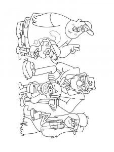 Gravity Falls coloring page 52 - Free printable