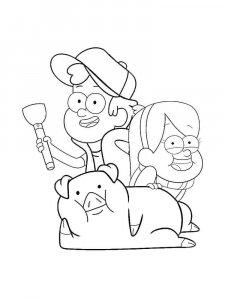 Gravity Falls coloring page 59 - Free printable