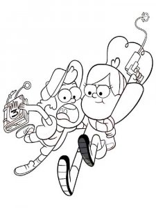 Gravity Falls coloring page 4 - Free printable