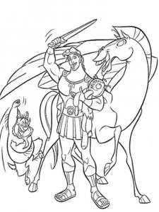 Hercules coloring page 2 - Free printable