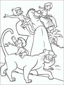 Jungle Book coloring page 17 - Free printable