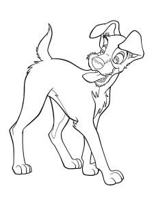 Lady and the Tramp coloring page 36 - Free printable