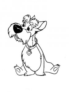 Lady and the Tramp coloring page 37 - Free printable