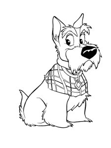 Lady and the Tramp coloring page 38 - Free printable