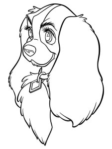 Lady and the Tramp coloring page 39 - Free printable