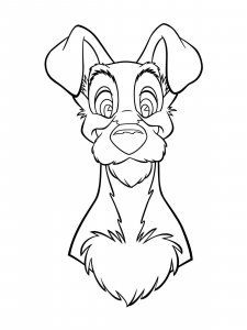 Lady and the Tramp coloring page 40 - Free printable