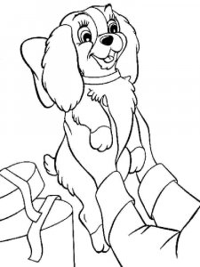Lady and the Tramp coloring page 10 - Free printable