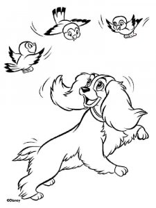 Lady and the Tramp coloring page 22 - Free printable