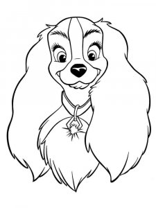 Lady and the Tramp coloring page 29 - Free printable