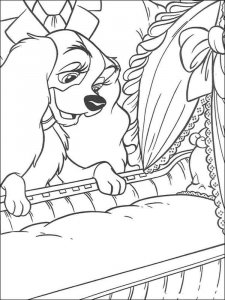 Lady and the Tramp coloring page 3 - Free printable