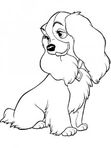 Lady and the Tramp coloring page 31 - Free printable
