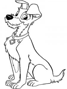 Lady and the Tramp coloring page 32 - Free printable