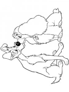 Lady and the Tramp coloring page 34 - Free printable